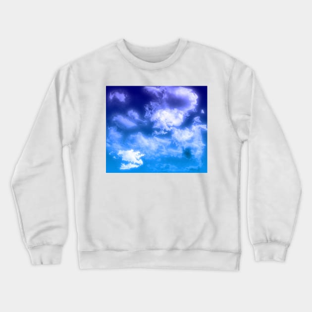 Clouds and Blue Sky Crewneck Sweatshirt by saradaboru